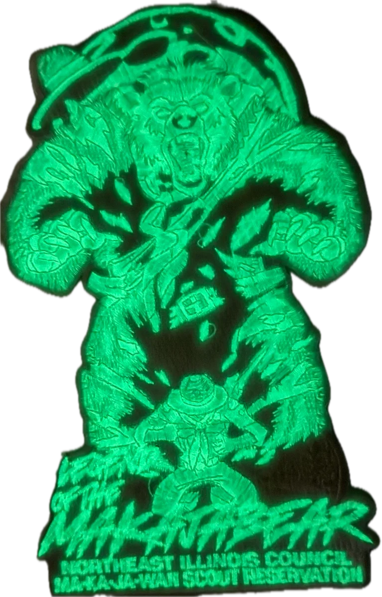 2025 Legend of the Makajabear Glow in the Dark Jacket Patch